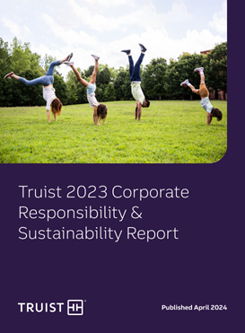 Truist 2023 Corporate Responsibility and Sustainability Report cover